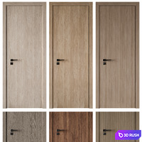 Door set 09 3D Model Corona