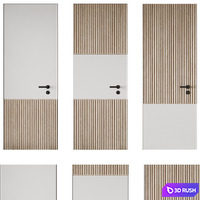 Door set 21 3D Model Corona