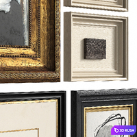 Vintage Picture Set 06 3D Model Corona