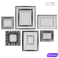 Vintage Picture Set 09 3D Model Corona