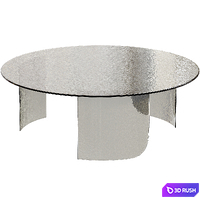 Tresor Brown Glass Coffee Table 3D Model Vray, Corona