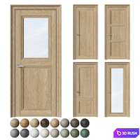 Interior doors Volhovec Centro (16 colors) 3D Model Vray, Corona