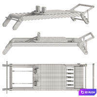 PX50 Pilates Reformer 3D Model Corona