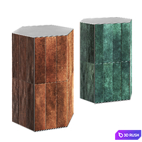 Side Table Andree 1 by Minotti 3D Model Vray, Corona