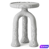 Porta Romana Bosco Side Table 3D Model Corona
