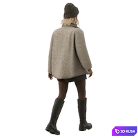 Walking woman character 04 3D Model Corona