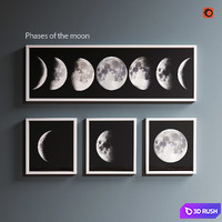 Phases of the moon 3D Model Corona
