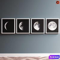 Phases of the moon 3D Model Corona