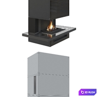 Fireplace Loft 3D Model Vray, Corona
