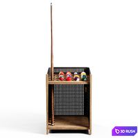 RS Barcelona - Mou floor cue rack 3D Model Vray