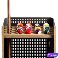 RS Barcelona - Mou floor cue rack 3D Model Vray