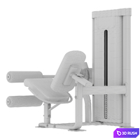 Precor Vitality Series Seated Leg Extension Leg Curl 3D Model Corona