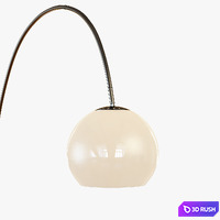 Overarching Acrylic Shade Floor Lamp 3D Model Vray