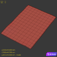 Carpet Bluebellgray Braybrooke linen Rug 3D Model Vray