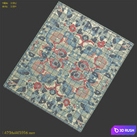 Carpet DorisLeslieBlau Deco Inspired Rug N11282 3D Model Vray