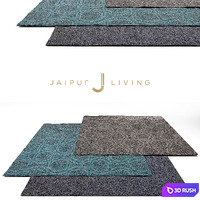 Jaipur Living Solid Rug Set 3 3D Model Vray