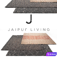 Jaipur living Luxury Rug Set 10 3D Model Vray