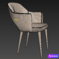Eero Saarinen Executive Armchairs Metal Leg With Round Table 3D Model Vray