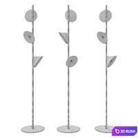 Orchid Floor Lamp 3D Model Corona