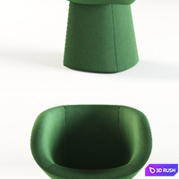 Moroso Armada small armchair 3D Model Corona