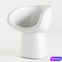Moroso Armada small armchair 3D Model Corona