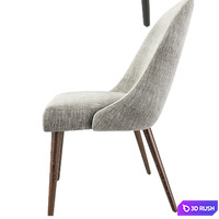 Zuma Pumice Accent Chair Dining Set 3D Model Vray