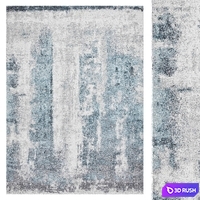 Carpet Think Rugs Brooklyn 8595 Ivory / Blue 3D Model Corona