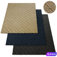 Braided Diamante Outdoor Rug RH Collection 3D Model Vray