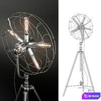 Floor lamp Dialma Brown 3D Model Corona