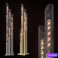 Floor lamps Kare Pipe. 3D Model Corona
