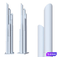 Floor lamps Kare Pipe. 3D Model Corona