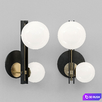 Cattelan italia planeta wall lamp 3D Model Corona
