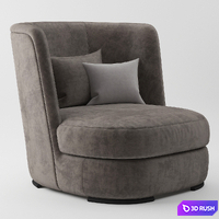 Hamiltonconte Armchair Gabbo 3D Model Vray