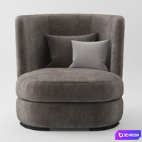 Hamiltonconte Armchair Gabbo 3D Model Vray