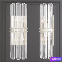 Restoration Hardware BONNINGTON TALL SCONCE Nickel 3D Model Corona