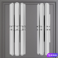 Restoration Hardware BONNINGTON TALL SCONCE Nickel 3D Model Corona