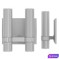 Restoration Hardware RAVELLE DOUBLE SCONCE Brass 3D Model Corona