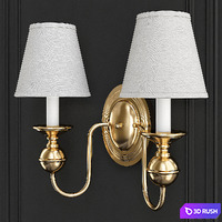 Brass Polished Wall Sconces Free Shipping 3D Model Vray
