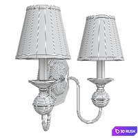 Brass Polished Wall Sconces Free Shipping 3D Model Vray