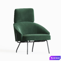Bahia Armchair Bonaldo 3D Model Vray, Corona