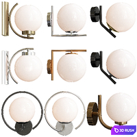 Exclusive Sconce Collection Set-1 3D Model Vray