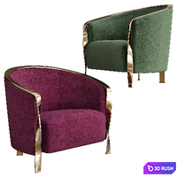 Rugiano Paris Armchair 3D Model Vray