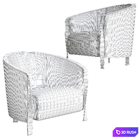 Rugiano Paris Armchair 3D Model Vray