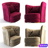 Vittoria Frigerio Greppi Chester Armchair 3D Model Vray