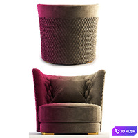 Vittoria Frigerio Greppi Chester Armchair 3D Model Vray