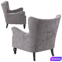 Dallas Armchair 3D Model Corona