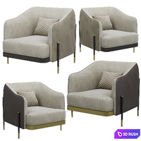 Oxford Armchair 3D Model Corona