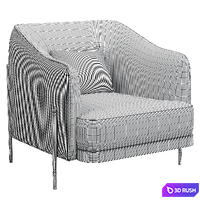 Oxford Armchair 3D Model Corona