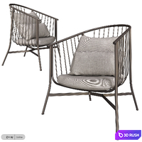 Jeanette Armchair 3D Model Vray