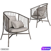 Jeanette Armchair 3D Model Vray